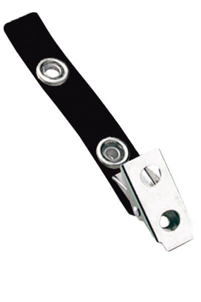 2.75" Black 2-Hole Strap Clip (100-pack)