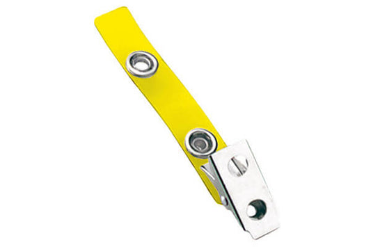 2.75" Yellow 2-Hole Strap Clip (100-pack)