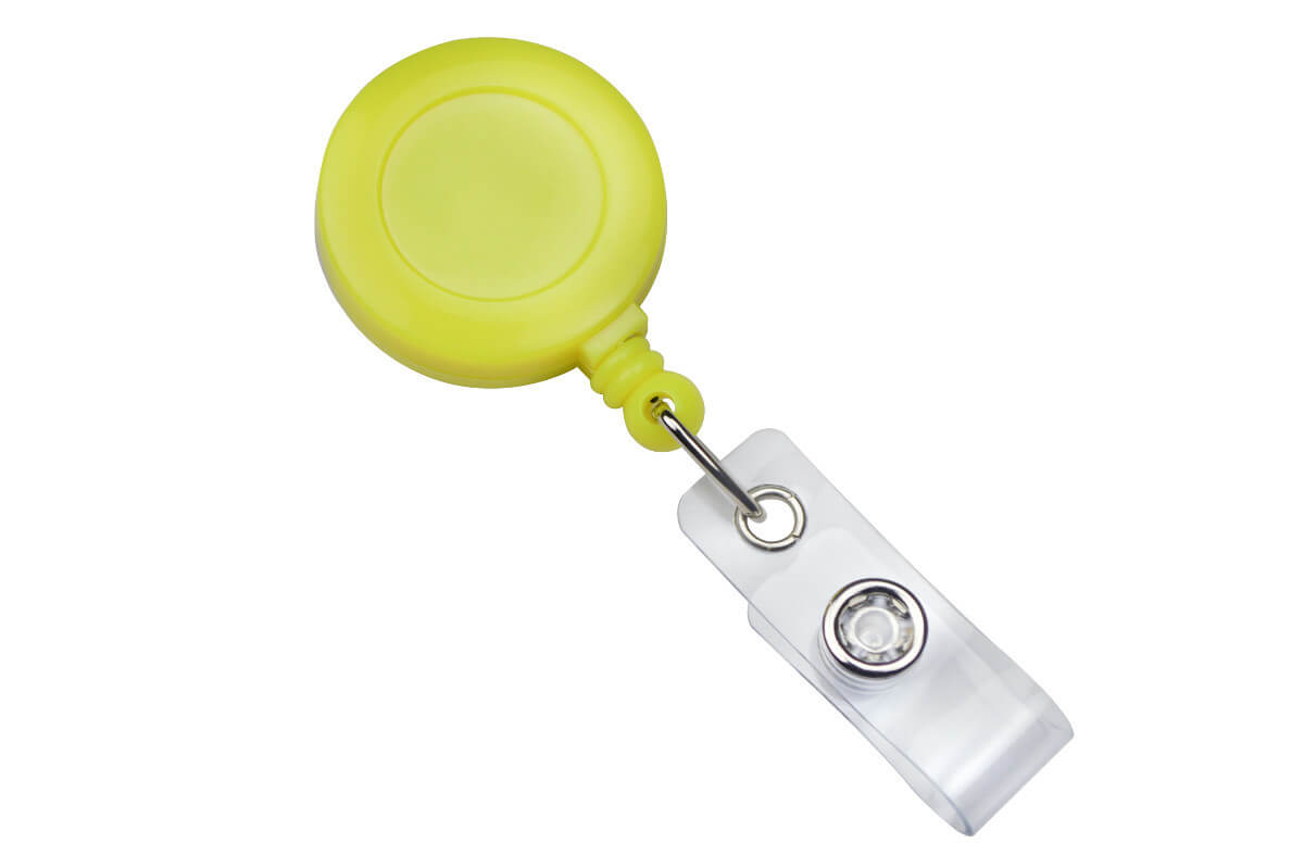 Neon Badge Reel with Belt Clip and Vinyl Strap (25-pack)