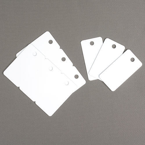 Thermatek CR80 30 mil Triple Key Tag Hole-Punched Blanks (100-pack)