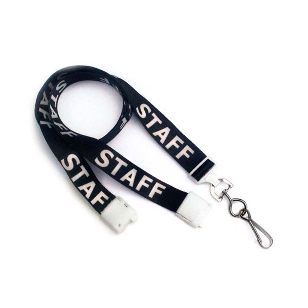 5/8" Flat Dye Sub Preprinted Lanyard with Breakaway And Nickel-plated Steel Swivel Hook (25-pack)