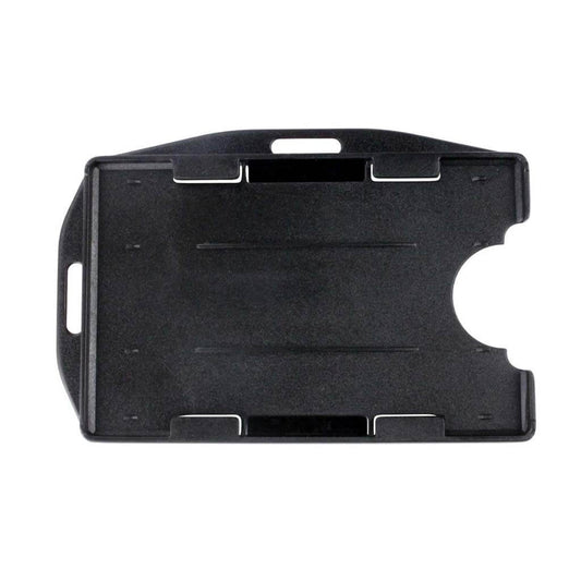 Black, Convertible, Rigid Plastic, 2-Card Holder (50-pack)