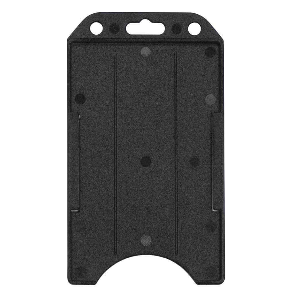 Black, Vertical, Semi-Rigid, Open-Face Card Holder (50-pack)