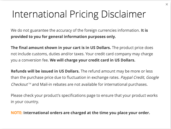 Thinking about saving money with a US Vendor?  Think again...
