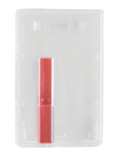 Frosted, Vertical, Rigid Plastic Card Dispenser with Extractor Slide (50-pack)
