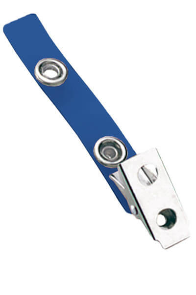2.75" Blue 2-Hole Strap Clip (100-pack)