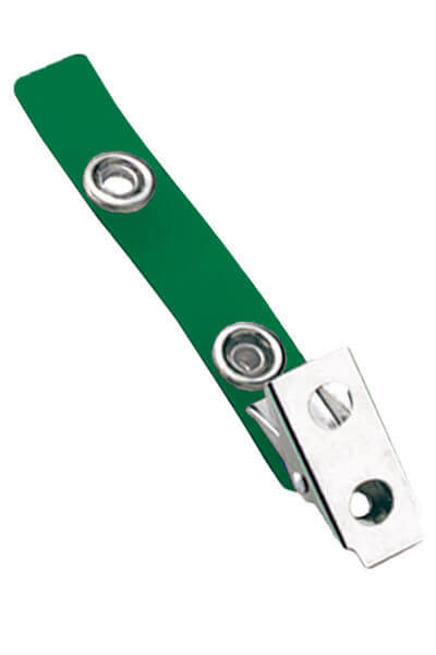 2.75" Green 2-Hole Strap Clip (100-pack)