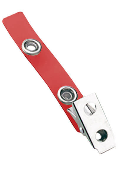 2.75" Red 2-Hole Strap Clip (100-pack)