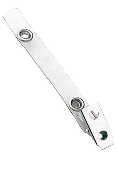 Clear 3.5" 2-Hole Strap Clip (100-pack)