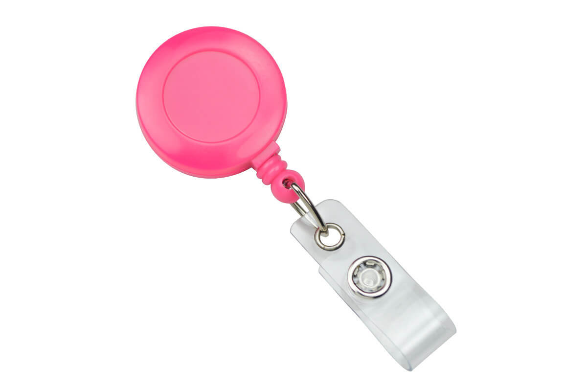 Neon Badge Reel with Belt Clip and Vinyl Strap (25-pack)