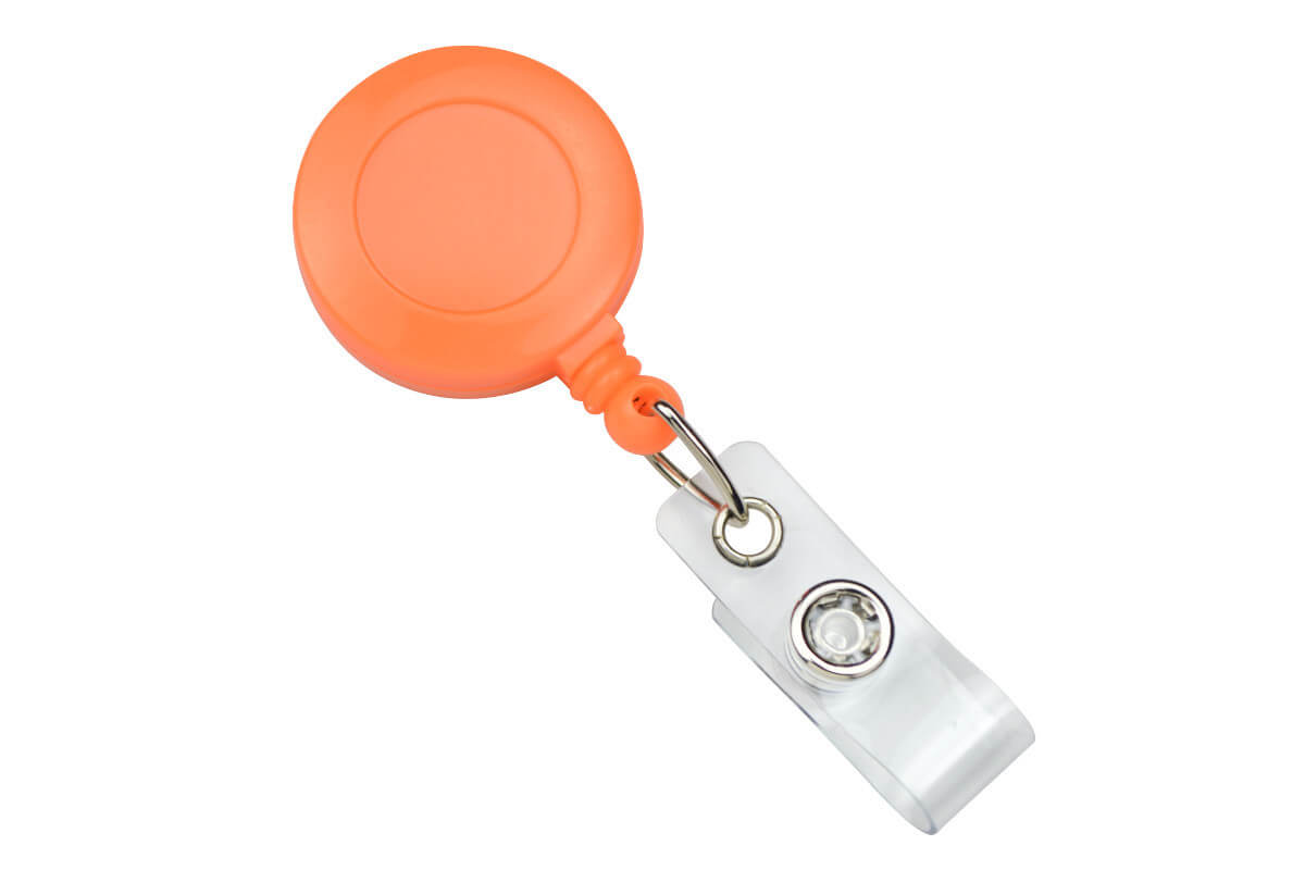 Neon Badge Reel with Belt Clip and Vinyl Strap (25-pack)