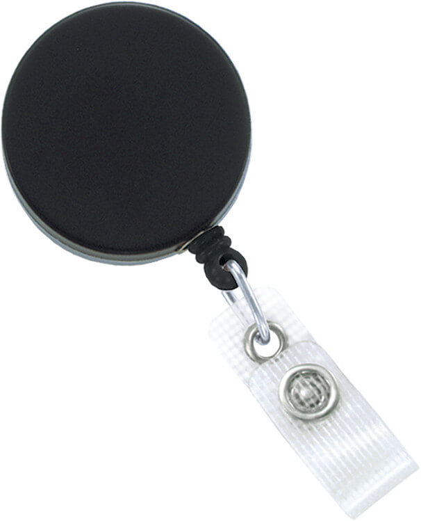 Heavy Duty, Metal Badge Reel with Nylon Cord, Reinforced Vinyl Strap, and Belt Clip (25-pack)