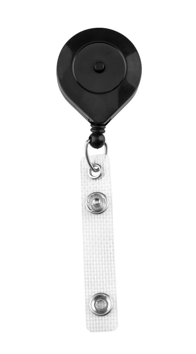 Plastic Badge Reel with Quick Lock and Reinforced Vinyl Strap (25-pack)