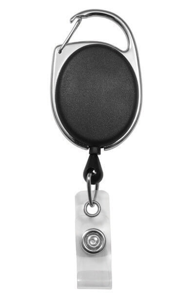 Premier Black Badge Reel with Clear Strap (25-pack)