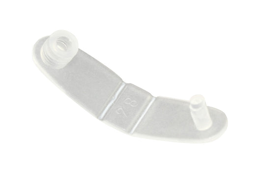 Frosted Plastic Key Ring Card Connector (100-pack)