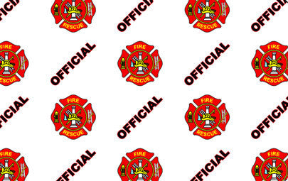IDP "Official Fire Rescue" Hologram Patch Laminate For SMART-50