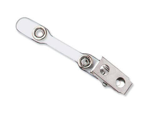 2.75" Clear Skinny 2-Hole Strap Clip (100-pack)
