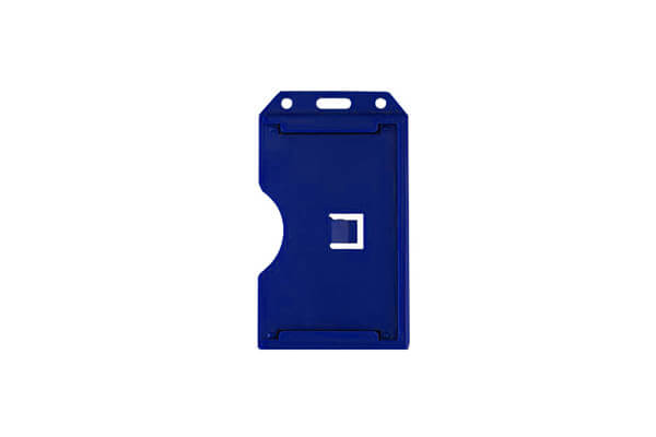 Coloured, 2-Sided, 3-Card Rigid Plastic Badge Holder (50-pack)