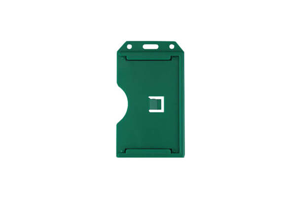 Coloured, 2-Sided, 3-Card Rigid Plastic Badge Holder (50-pack)