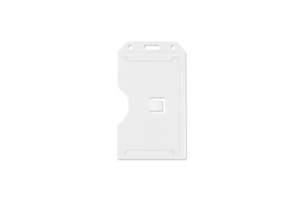 Coloured, 2-Sided, 3-Card Rigid Plastic Badge Holder (50-pack)