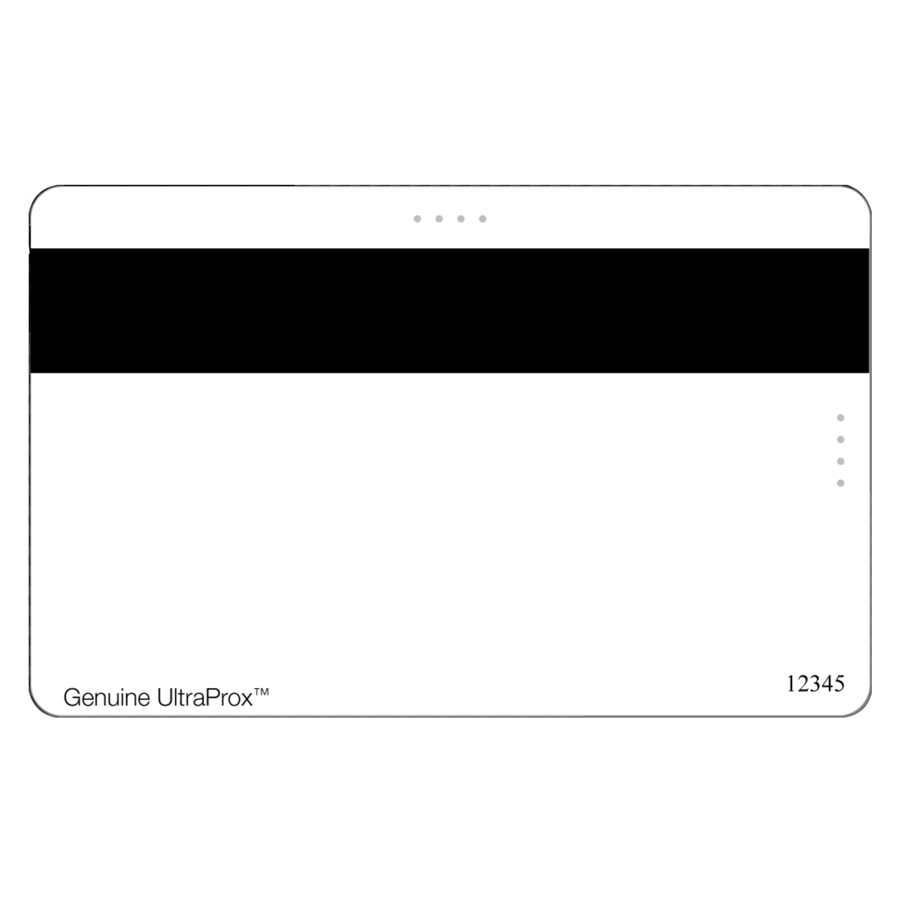 Genuine Ultraprox Thermatek Blank White PVC Cards with HiCo Magnetic Stripe (100/pk).