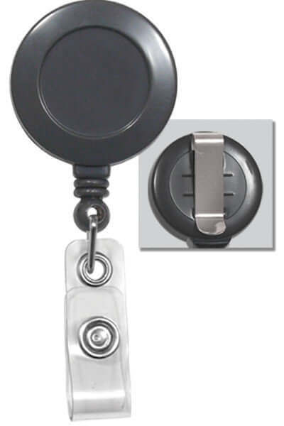 Badge Reel with Belt Clip and Vinyl Strap (25-pack)