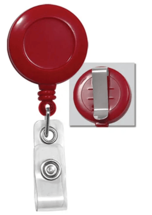 Badge Reel with Belt Clip and Vinyl Strap (25-pack)