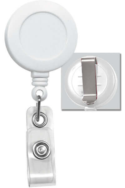 Badge Reel with Belt Clip and Vinyl Strap (25-pack)