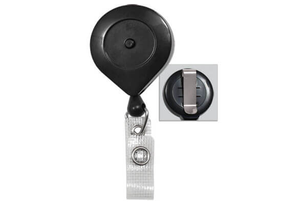 Plastic Badge Reel with Quick Lock and Reinforced Vinyl Strap (25-pack)