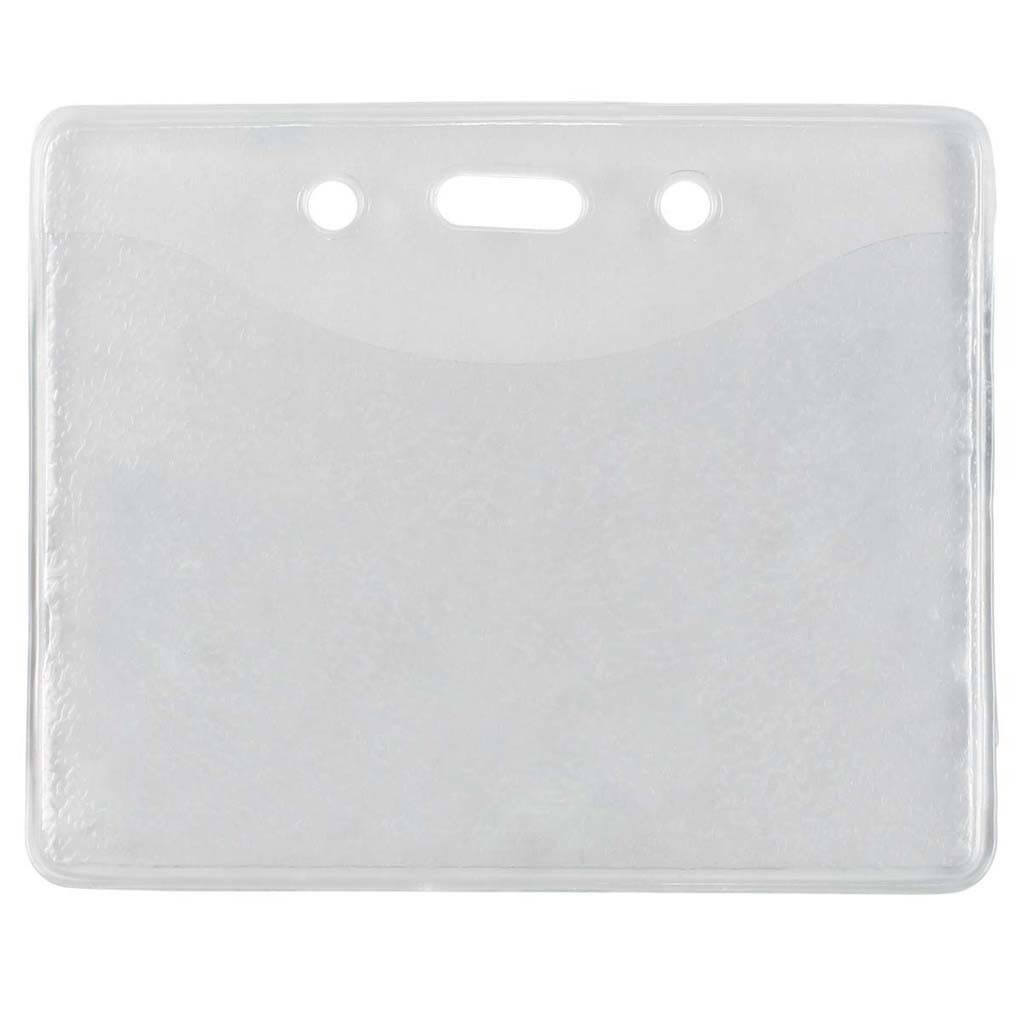 Horizontal, 3.3" x 2.5" Vinyl Badge Holder (100-pack)