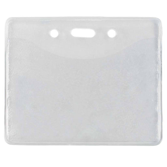 Horizontal, 3.3" x 2.5" Vinyl Badge Holder (100-pack)