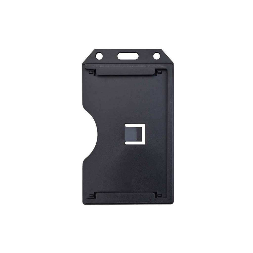 Coloured, 2-Sided, 3-Card Rigid Plastic Badge Holder (50-pack)